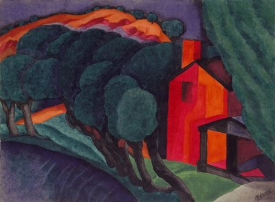 Glühende Nacht, 1924 von Oscar Florianus Bluemner